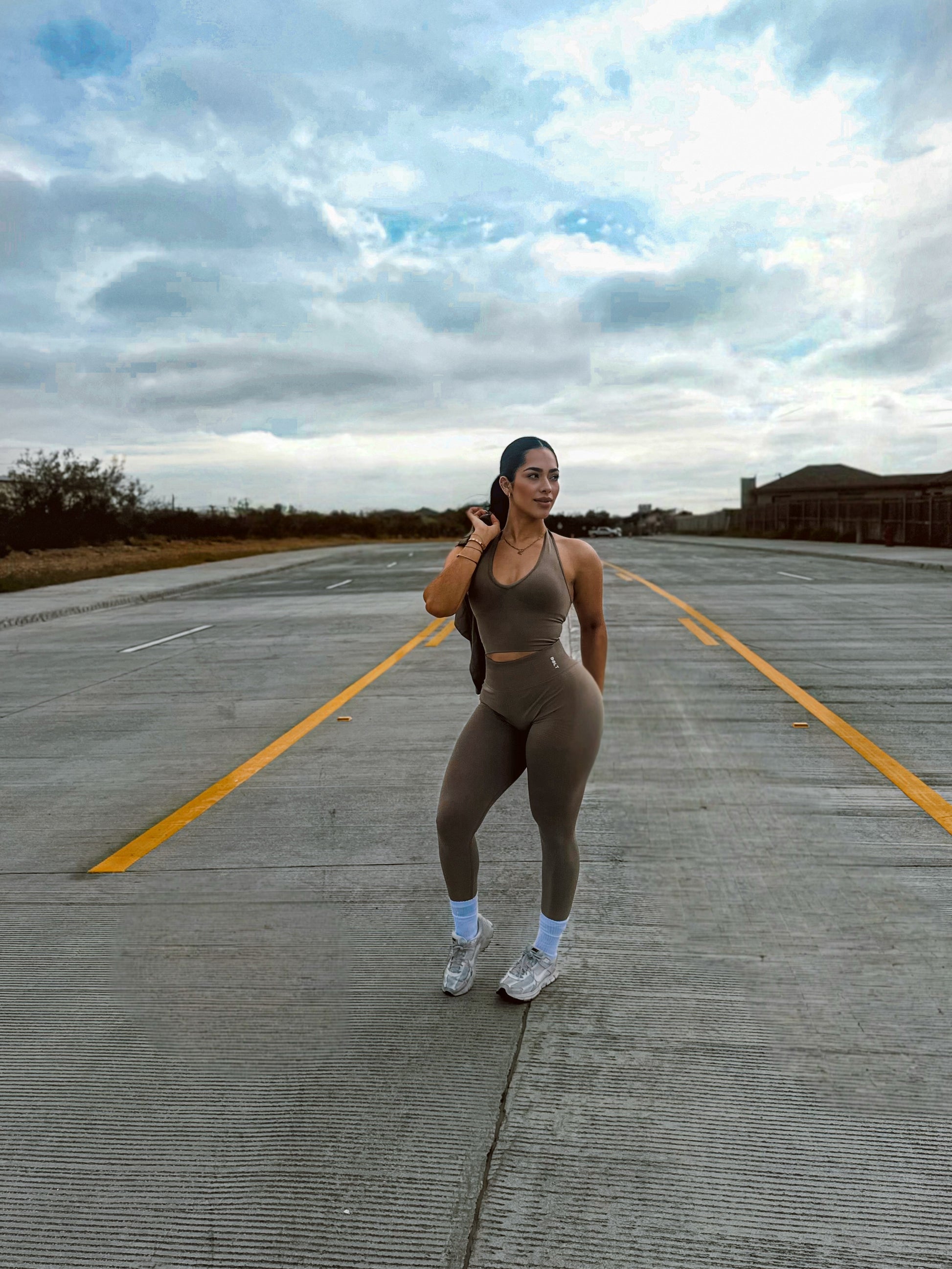 Dune Tan Haltor Top