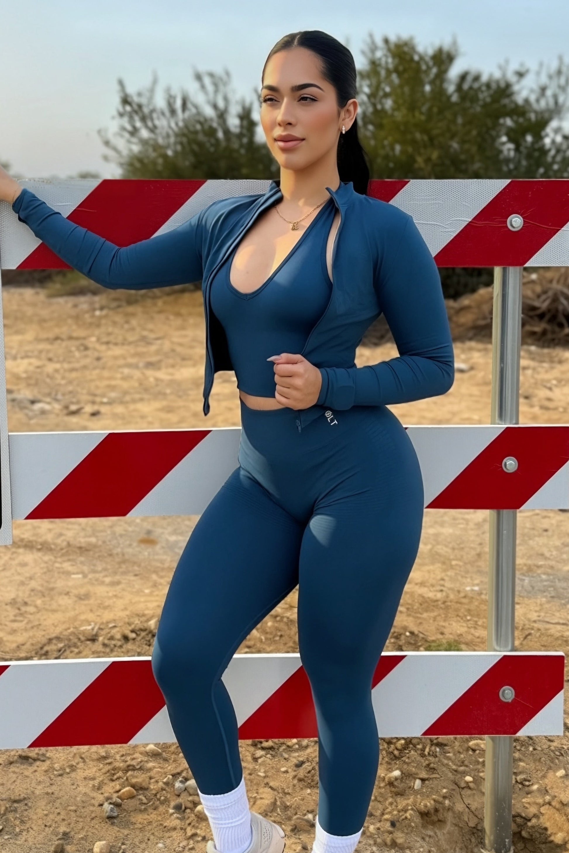 Mountainside Blue Leggings