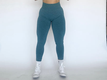 Sculpt scrunch leggings Teal Blue